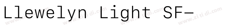 Llewelyn Light SF字体转换